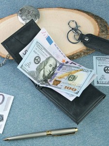 YD Зажим для денег с визитницей Barez 1008