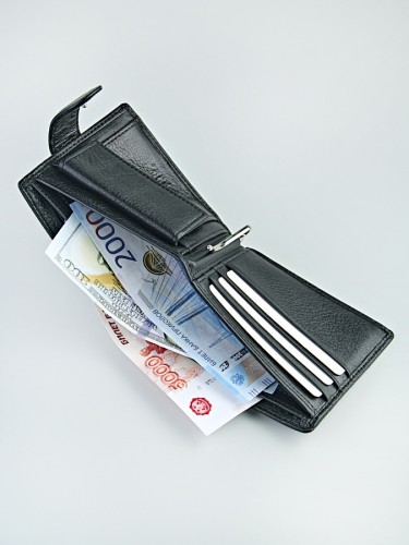 YK Портмоне мужское "127" б/н (жел./нат. кожа)