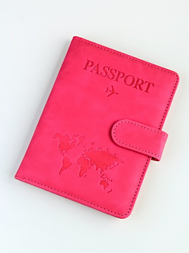 YO Обложка на паспорт c кнопкой "Travel 101" (эко-кожа) 