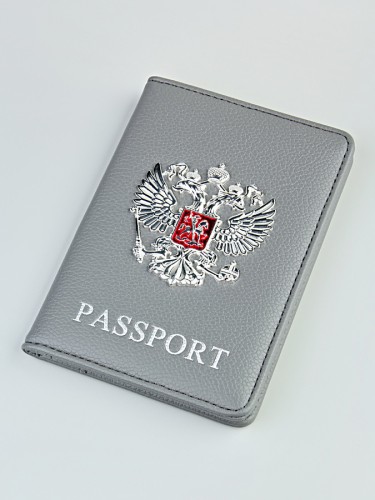 Обложка на паспорт "803" (герб/эко-кожа) 