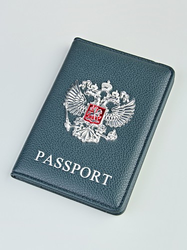 Обложка на паспорт "803" (герб/эко-кожа) 