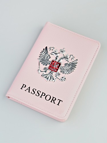 Обложка на паспорт "803" (герб/эко-кожа) 