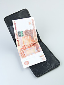 YD Зажим для денег на молнии "002"