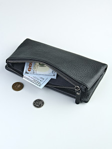 YL Купюрница мужская "BAREZ 001-C165-5-22" (нат.кожа)